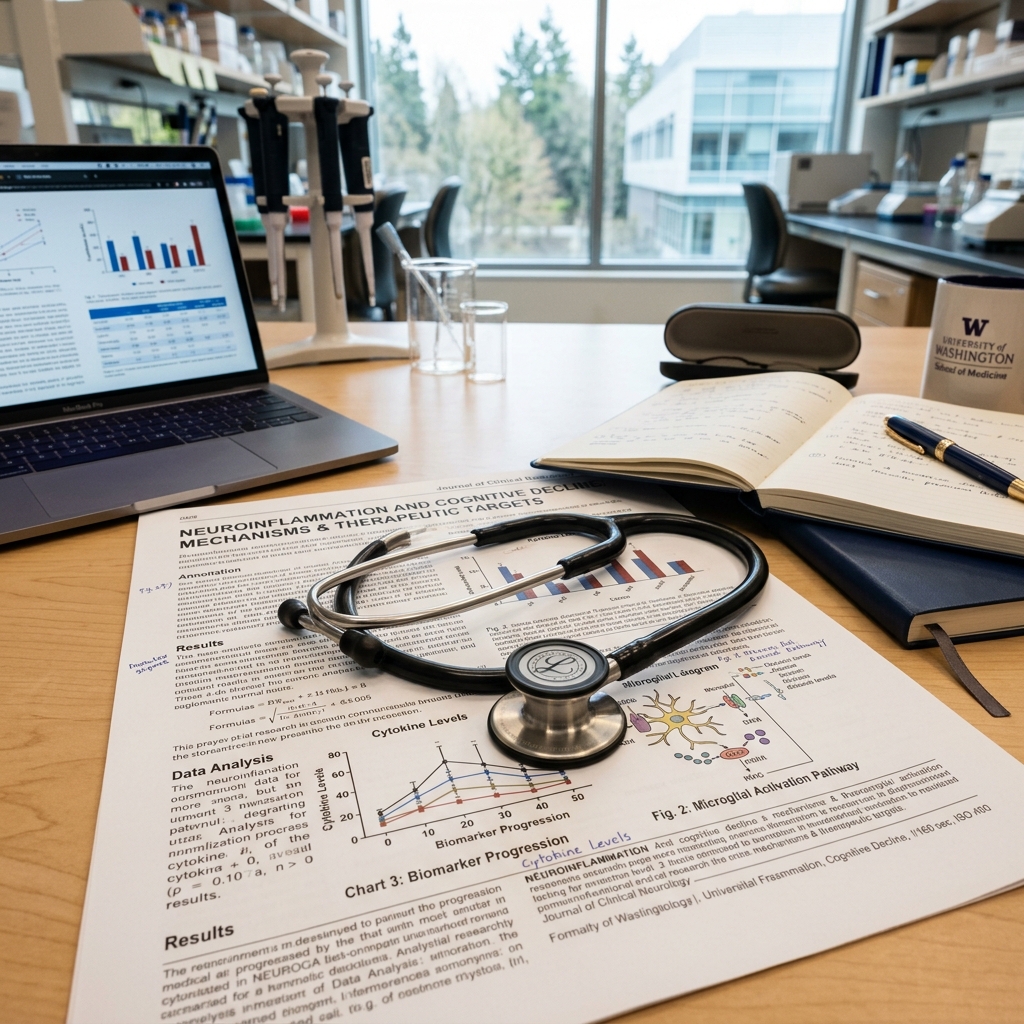 Estetoscopio sobre reporte médico y notas científicas analizando la eficacia del misoprostol